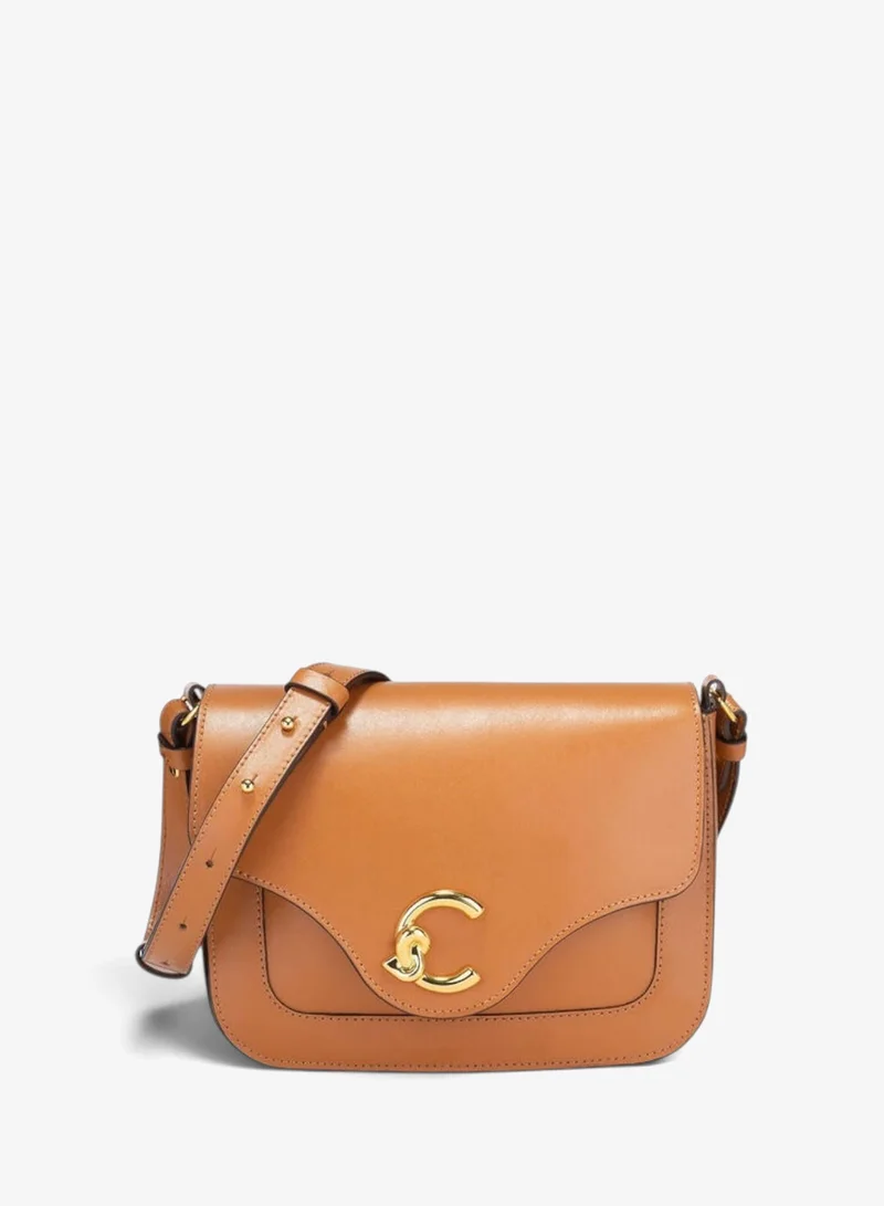 C-Me Leather Shoulder Bag