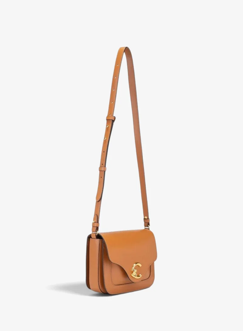 Coccinelle Brown C-Me Leather Shoulder Bag for Women | Best Price UAE