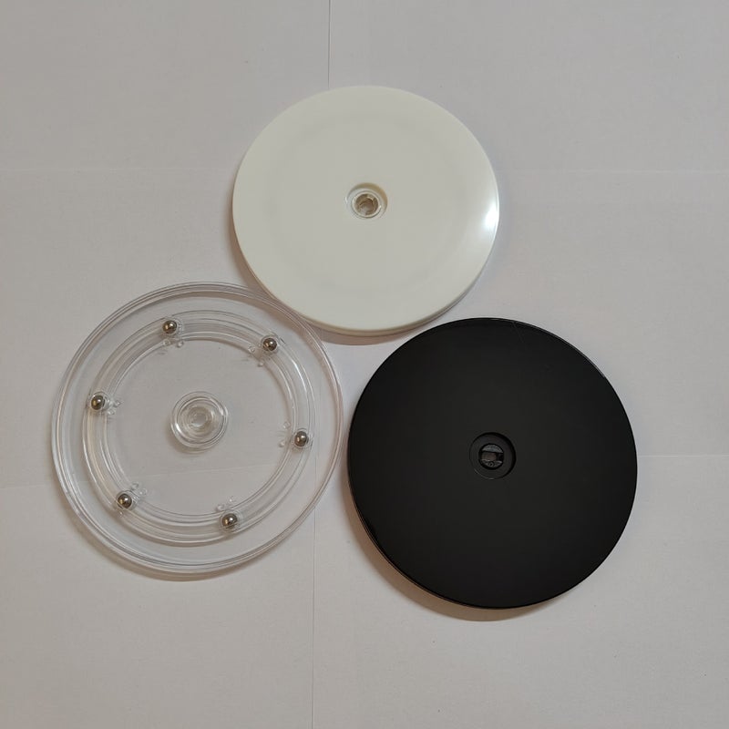 Hatai Transparent Plastic Turntable Display Rotating Disc Rotating Base Turntable Ps Turntable Acrylic Turntable - Image 1