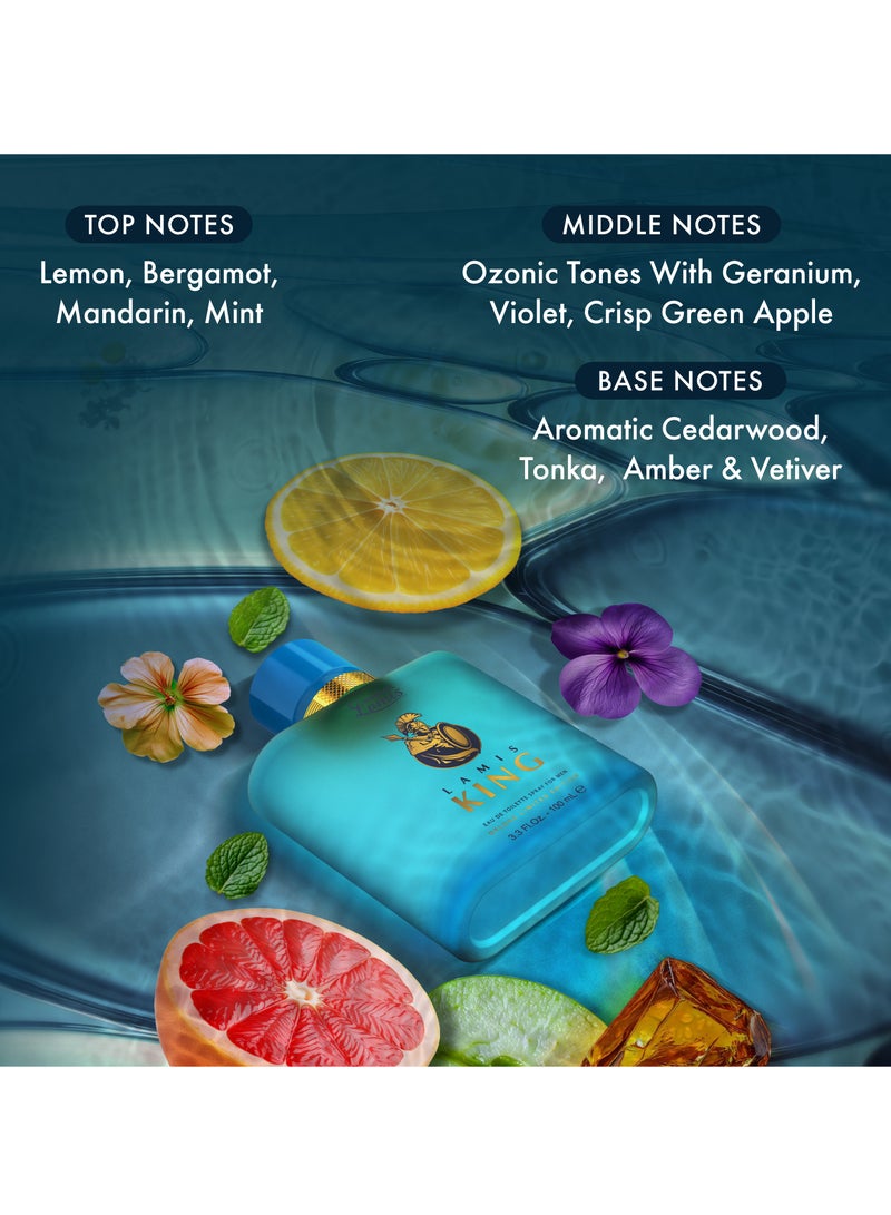 Creation Lamis Lamis King Eau de Toilette For Men 100ml - Image 3