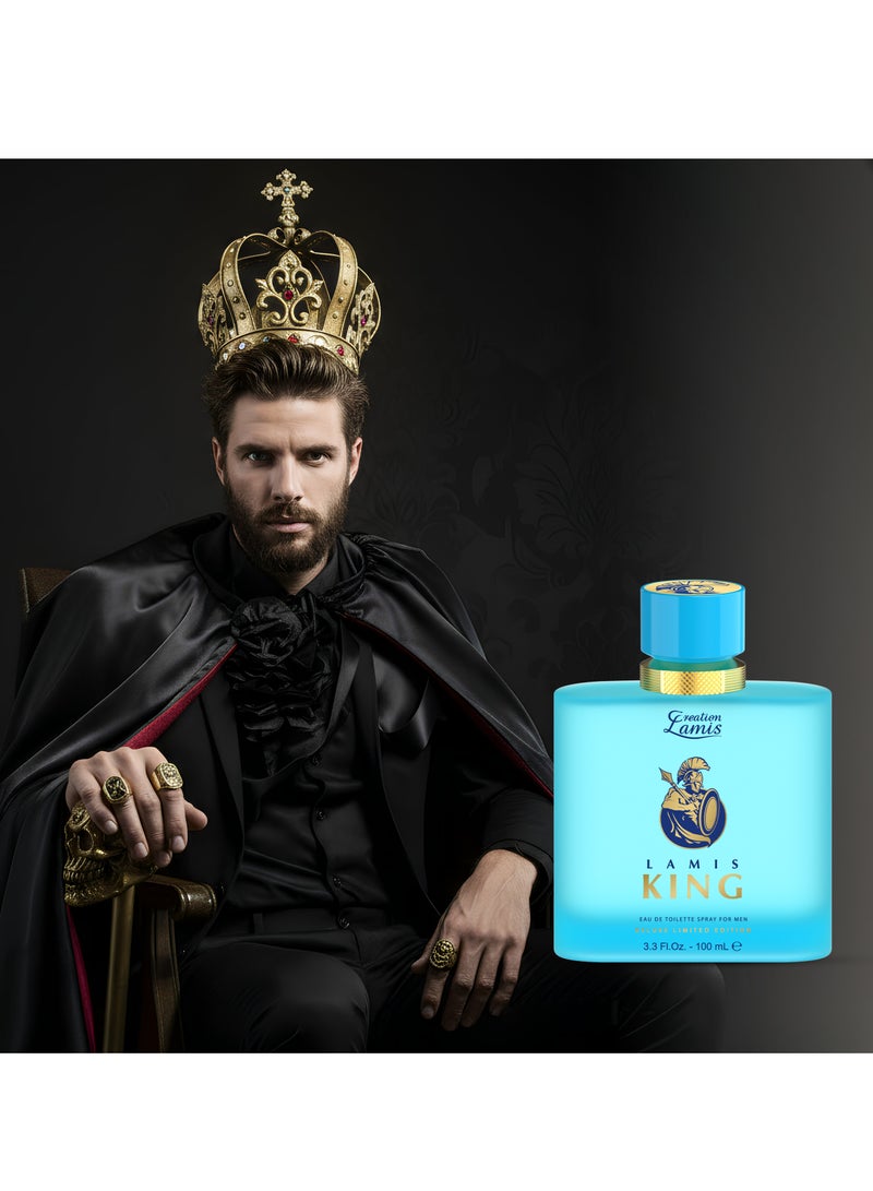 Creation Lamis Lamis King Eau de Toilette For Men 100ml - Image 4