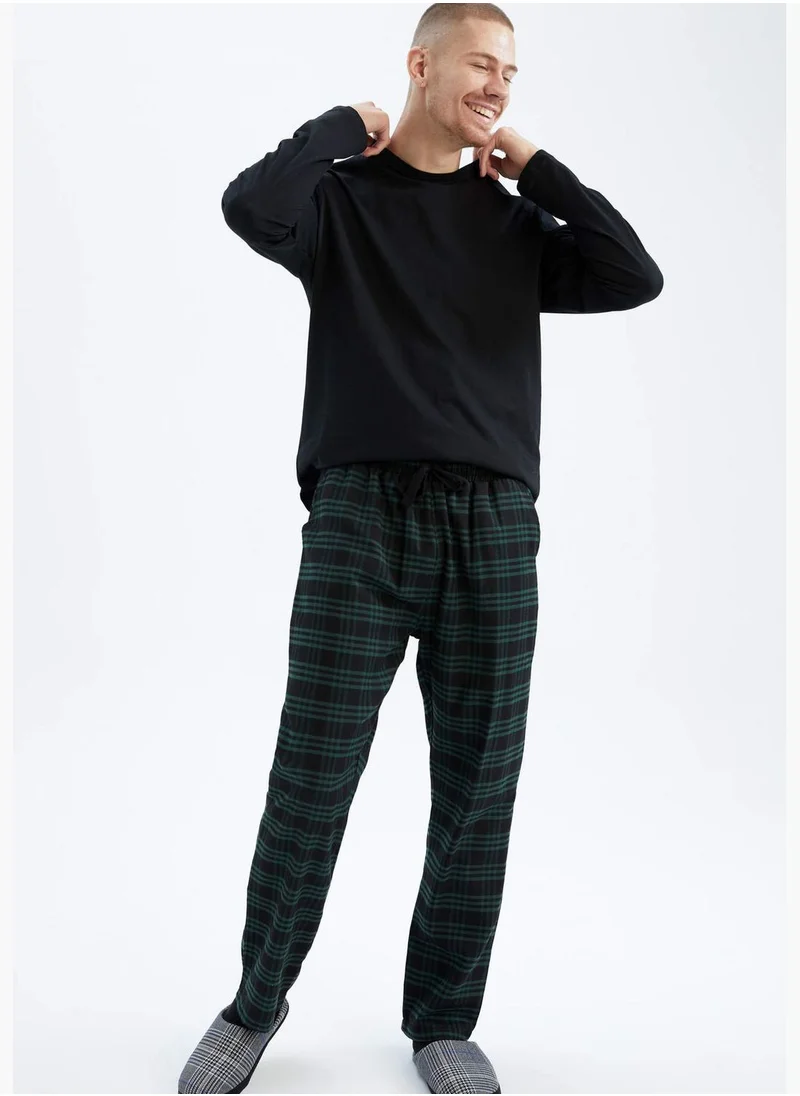 DeFacto Relax Fit Check Patterned Knitted Pyjamas