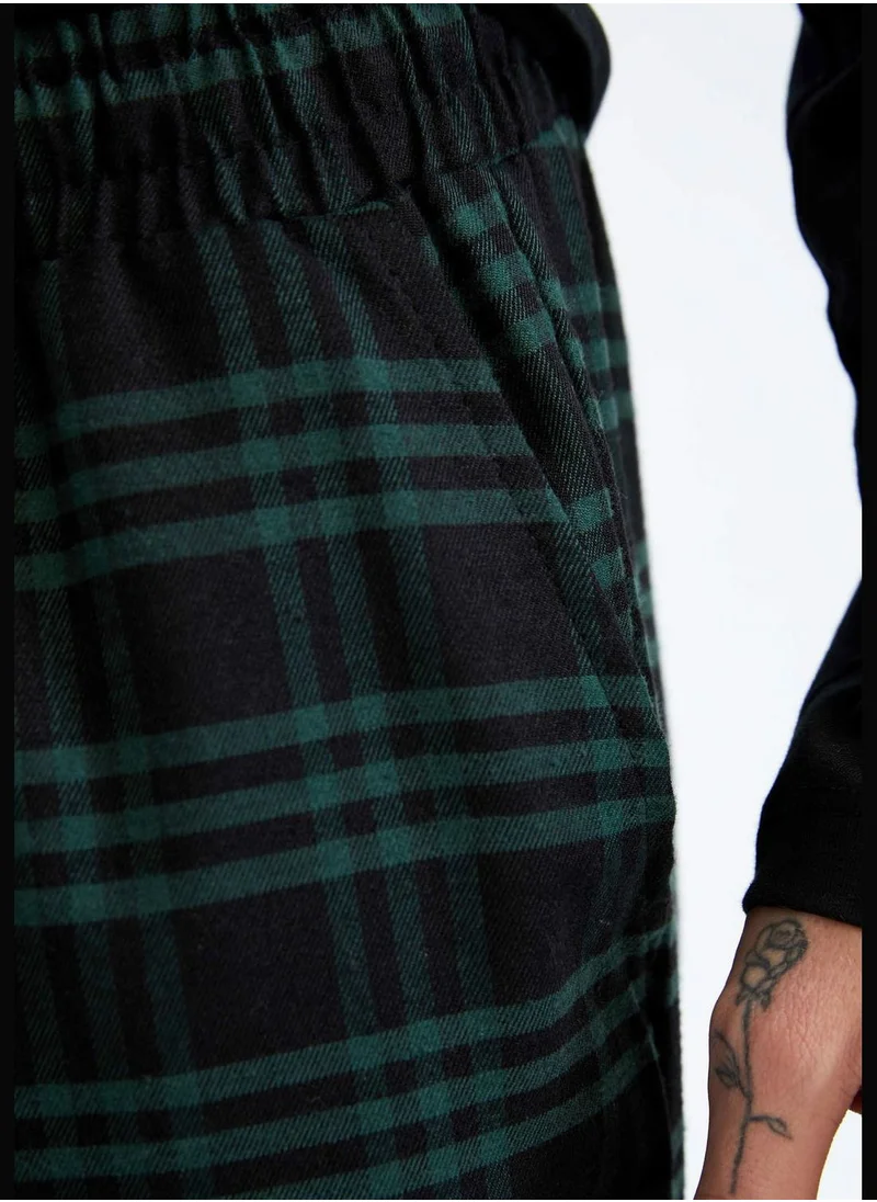 DeFacto Relax Fit Check Patterned Knitted Pyjamas