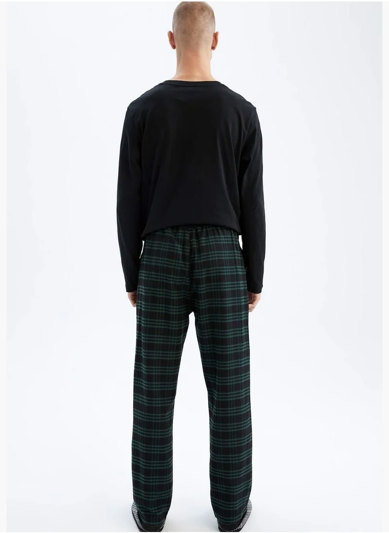 DeFacto Relax Fit Check Patterned Knitted Pyjamas