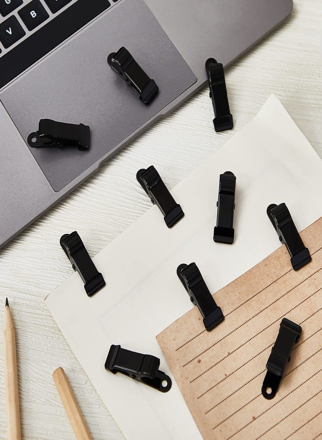 Shimeyao 10 Pcs Metal Mini Clamps Mini Spring Clamp Crocodile Alligator Clips 1/2 Inch Wide for Work, Smooth Jaw, 5/16 Inch Capacity (Black) - Image 5