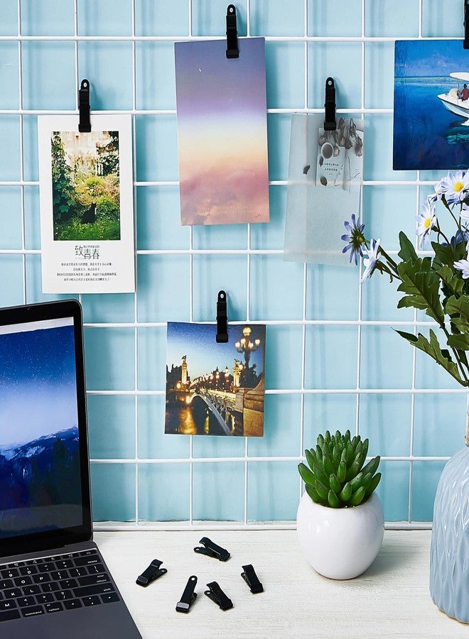 Shimeyao 10 Pcs Metal Mini Clamps Mini Spring Clamp Crocodile Alligator Clips 1/2 Inch Wide for Work, Smooth Jaw, 5/16 Inch Capacity (Black) - Image 4