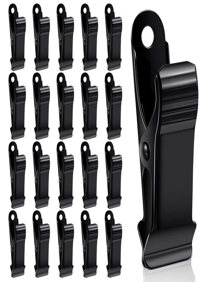 Shimeyao 10 Pcs Metal Mini Clamps Mini Spring Clamp Crocodile Alligator Clips 1/2 Inch Wide for Work, Smooth Jaw, 5/16 Inch Capacity (Black) - Image 1
