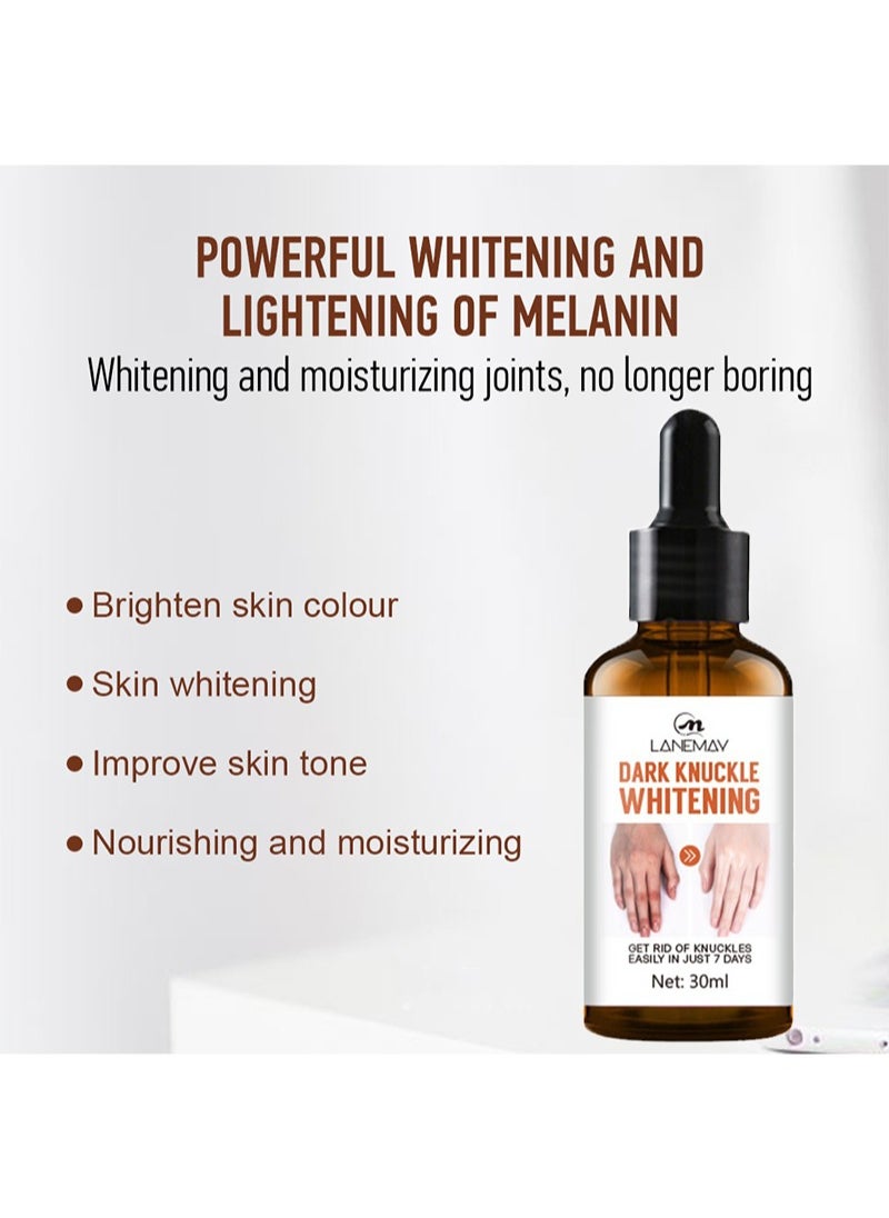 LANEMAY - Knuckle Dark Spot Corrector Serum, Lightweight Body Oil, Whitening Serum, Hyperpigmentation, Dark Spot Remover for Hands, Feet and Body, Skin Lightening Darkness Body Oil - Image 1