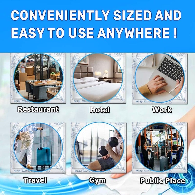 ECOLYTE+ مناديل مبللة مضادة للبكتيريا ECOLYTE+ المنعشة - 50 عبوة - Image 5