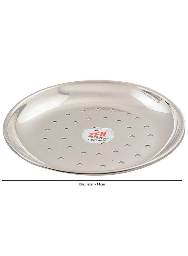 Jain Stainless Steel Idiyappam Stand (Small Size) with 3 Plates | Momos Steamer | Vegetable Steamer Utensil, Pack of 1 - Silver Color - Image 3