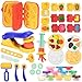 Crelloci Play Color Dough Tools Set Deluxe 41PCS Kitchen Creations Accessories Kit with 12 Cans Dough Stamper Cookbook Food Mold Roller Cutter Extruder Gift for Kids Boys Girls Ages 3 - Image 2