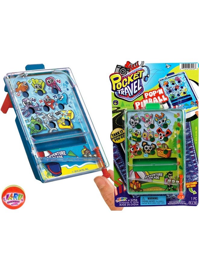 Ja-Ru JA-RU Pocket Retro Mini Handheld Games (3 Toys Bundle) Mini Basketball, Hand Pinball Game, & Magnetic Fishing Toy. Classic Party Favors for Kids. 3255-3258-3205p - Image 2