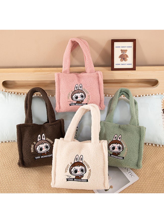 Plush Single Backpack Stiffy Strawberry Bear Cartoon Doll Grasping Machine Doll Blind Box TikTok-Specifications:Matt Tote Bag (remark Contact Customer Service) - Image 1
