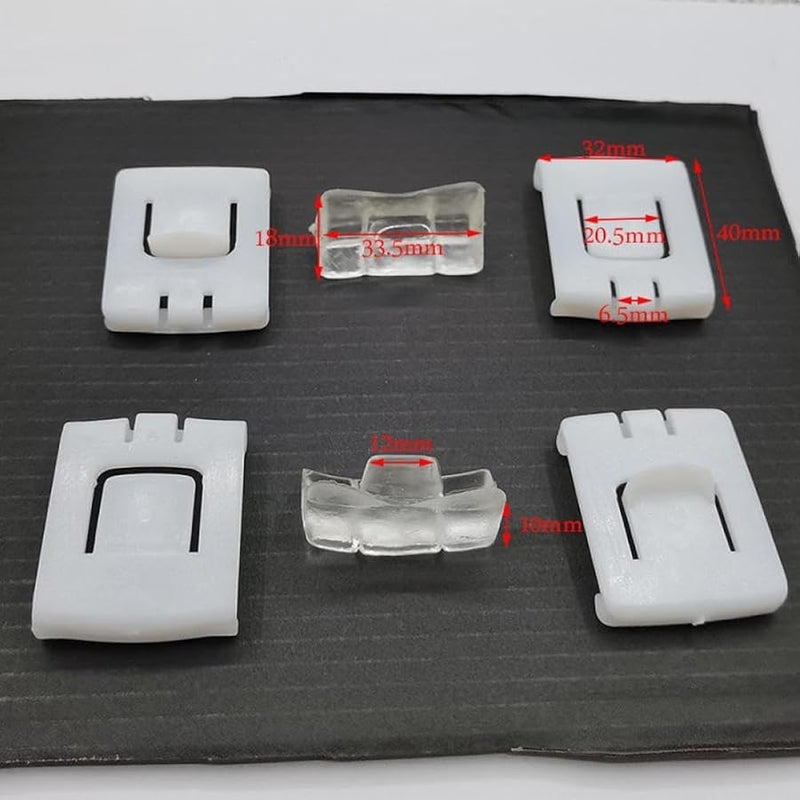 Universal Car Seat Sliding Guide Rail Reset Replacement Parts 6 Piece Set - Image 3