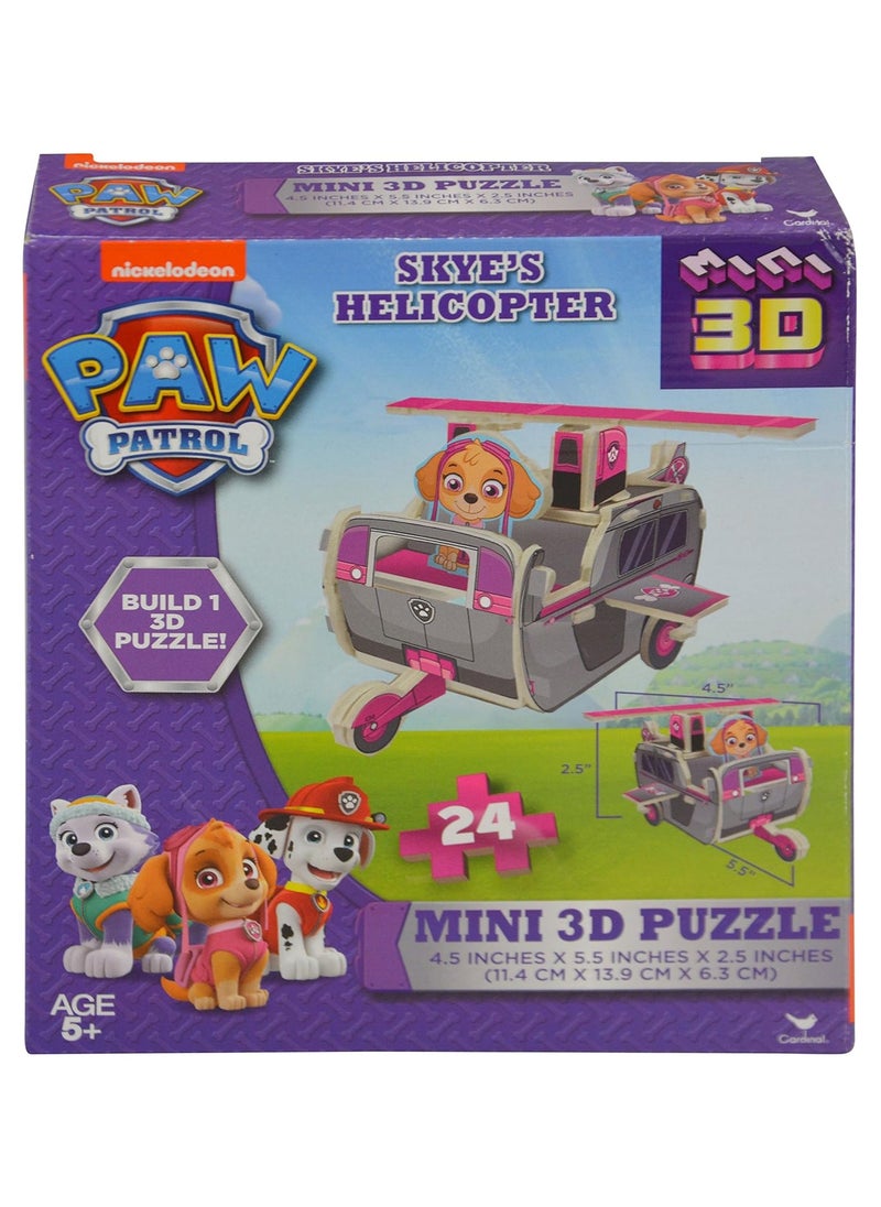 PAW PATROL Paw Patrol 3D Skyes Helicopter Mini Puzzle  - Image 1