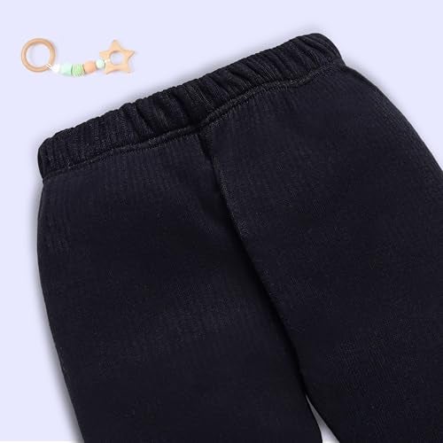 Luv Lap LuvLap Boys & Girls Full Sleeve Thermal Front Open Top & Pyjama Sets Pack Of 2, Black, L (6 to 12 Months) - Image 5