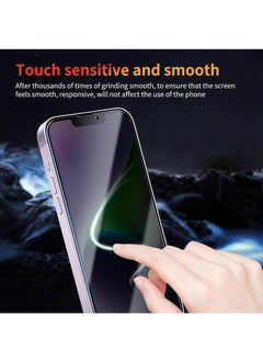 SNBFA 3 PCS iPhone 14 Privacy Screen Protector，28°Privacy Protector Support Fingerprint Unlock ,9H Tempered Glass Film Easy Installation Anti-Scratch Film  - Image 5