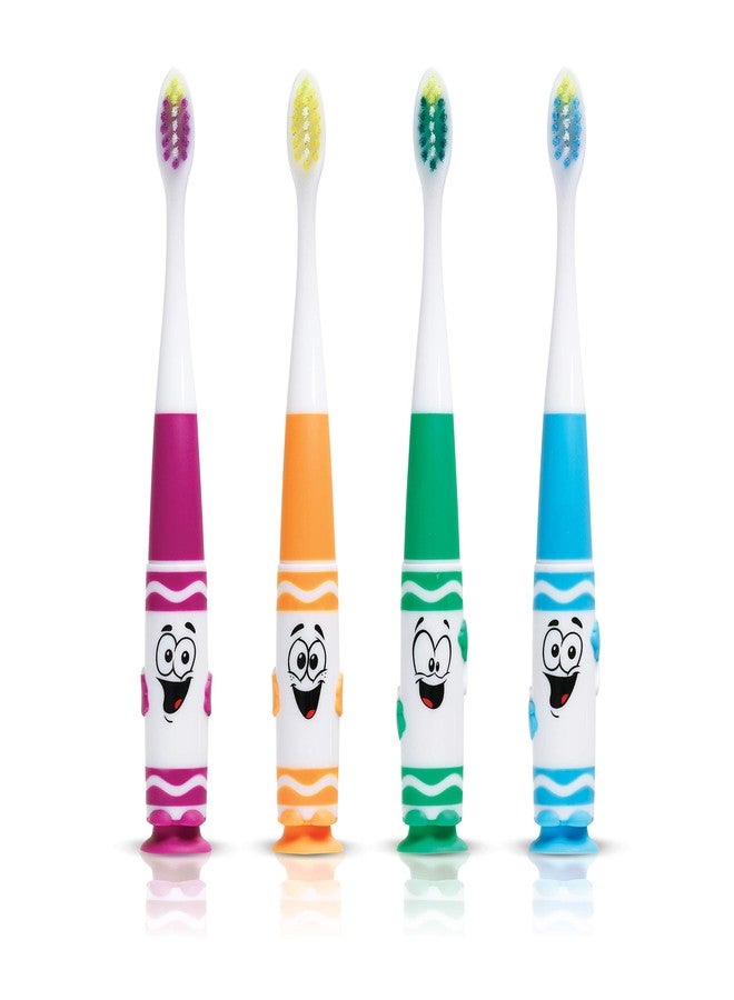 جم فرشاة أسنان للأطفال الصغار من كرايولا، شعيرات فائقة النعومة، رأس مدبب، مناسبة للأطفال من عمر سنتين فما فوق، عبوة من قطعتين - Image 2