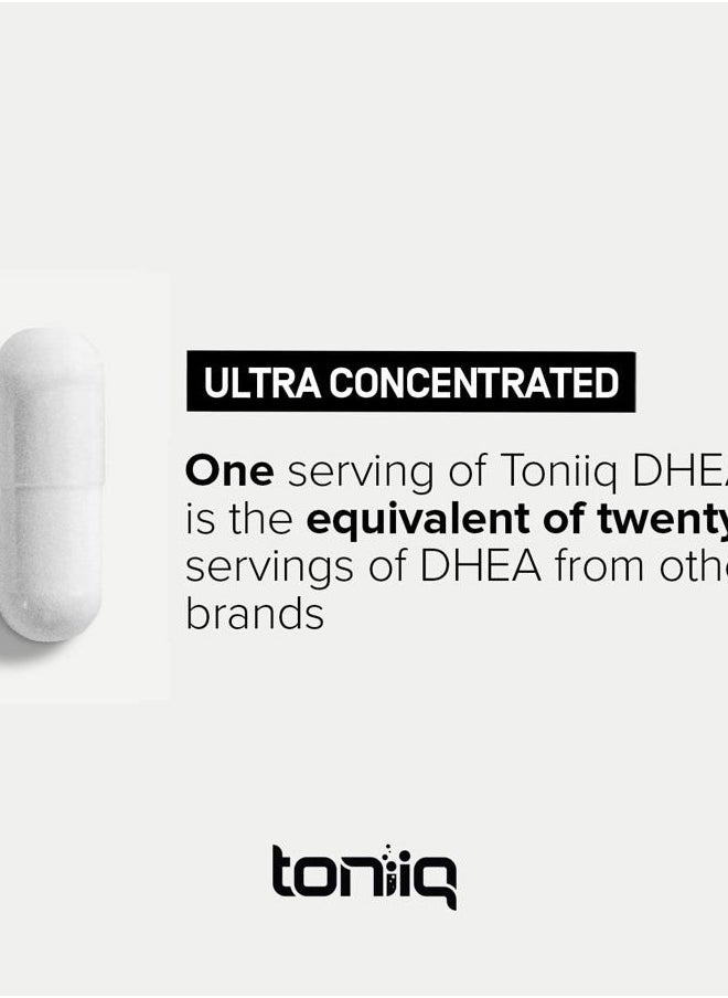 Toniiq Ultra High Strength DHEA 100mg Supplement for Men - 99%+ Highly Purified and Bioavailable Micronized DHEA Supplement for Women and Men - DHEA 100 mg - 180 Capsules  - Image 5