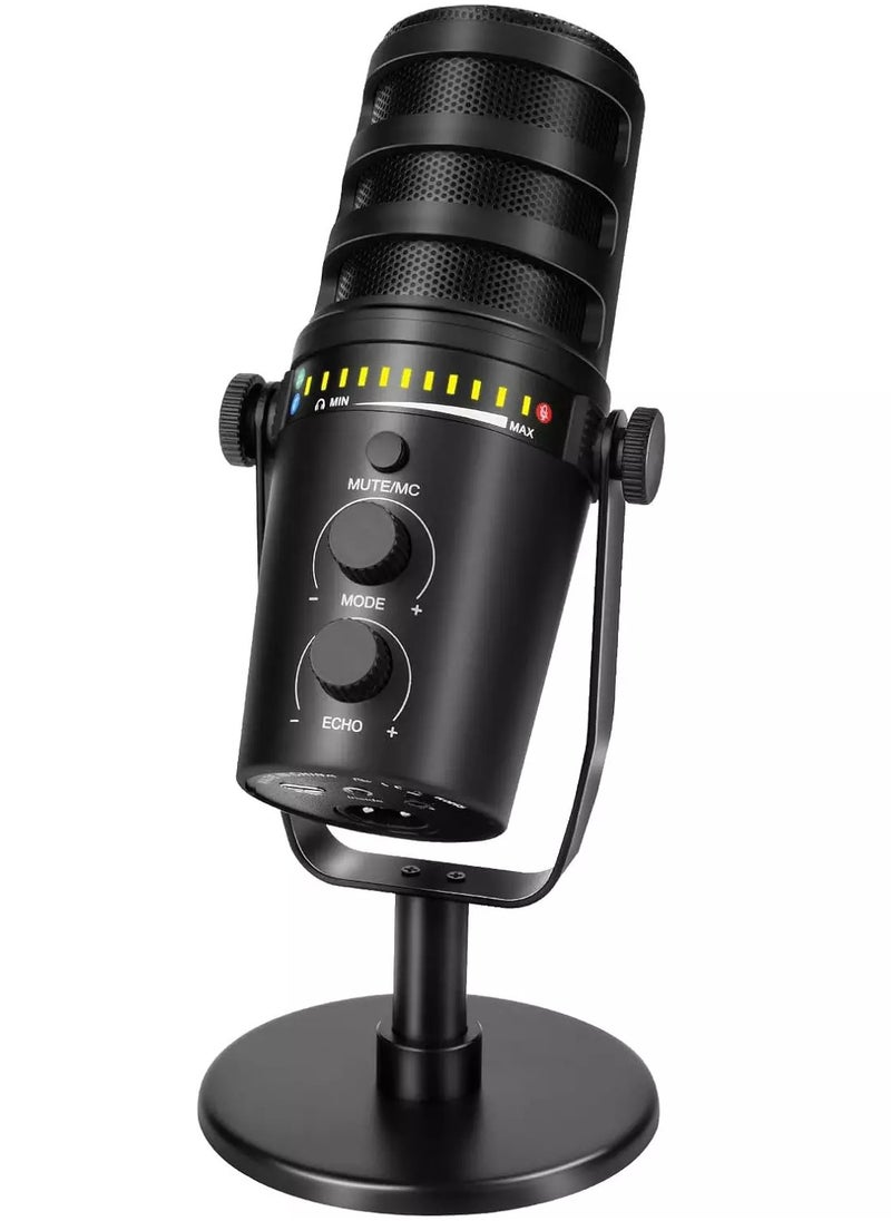 ميكروفون بودكاست ديناميكي XLR/USB، قابل للتعديل، وإلغاء الضوضاء، والتحكم في مستوى الصوت - pzsku/ZB40AEB801BCF0848333FZ/45/_/1728311446/7bbc3f5f-2a77-45fd-aad4-7aac58554954