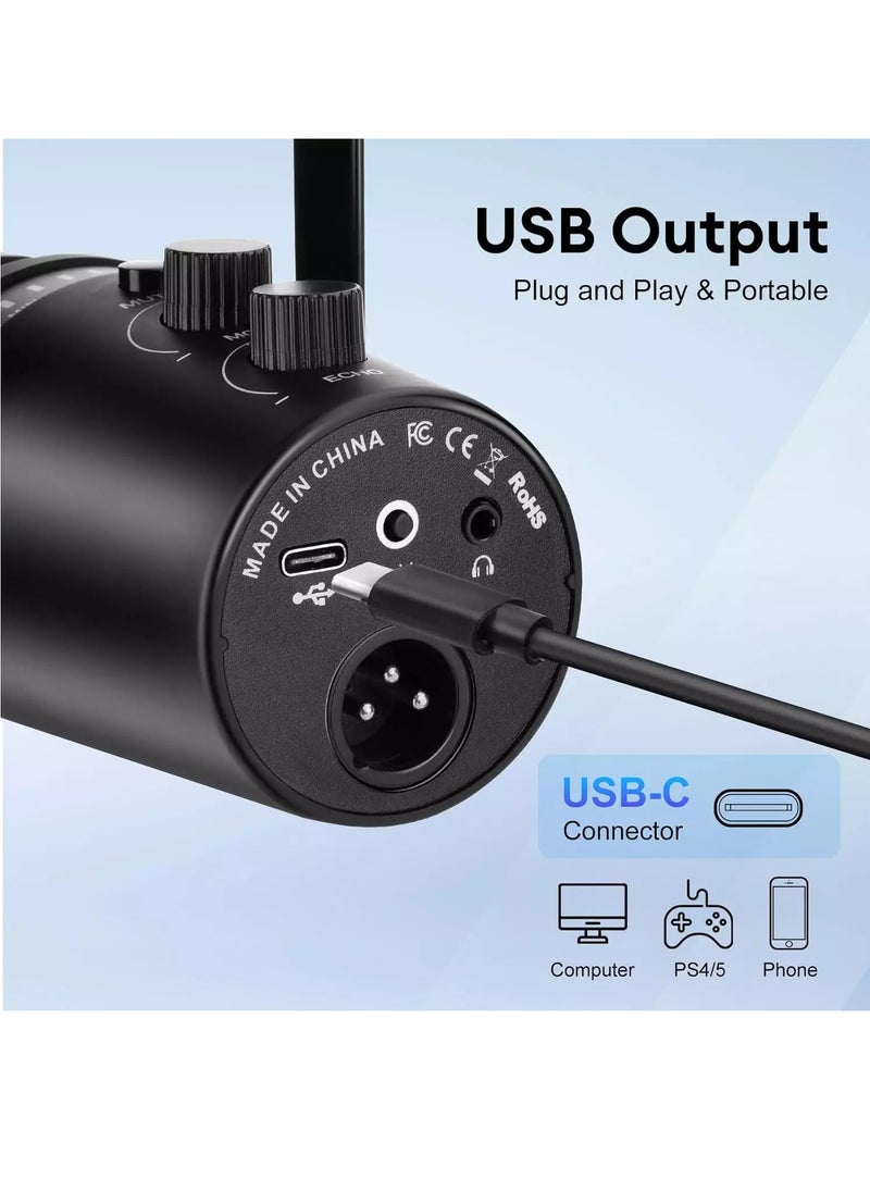 ميكروفون بودكاست ديناميكي XLR/USB، قابل للتعديل، وإلغاء الضوضاء، والتحكم في مستوى الصوت - pzsku/ZB40AEB801BCF0848333FZ/45/_/1728311534/d82703de-eda9-4c88-9f9e-5e01fd51e542