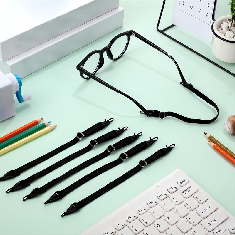 AEC FlexHook Adjustable Glasses Strap – Elastic Eyewear Retainer with Hook for Spectacle Frames | Kids Glasses Holder Band for Neck & Head Use - Image 4