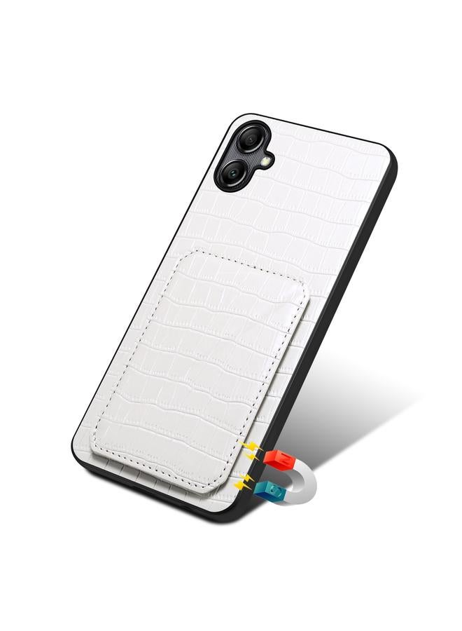 Denior Case For Samsung Galaxy A20s Imitation Crocodile Leather Back Phone Case with Holder - Image 5