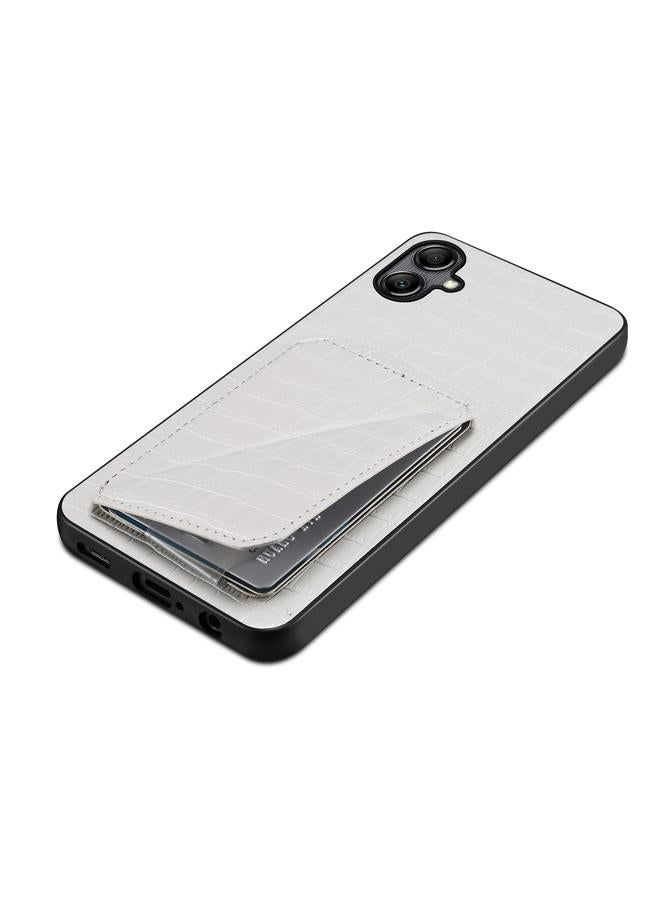 Denior Case For Samsung Galaxy A20s Imitation Crocodile Leather Back Phone Case with Holder - Image 4