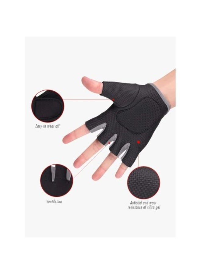 Weightlifting gloves with half-finger wrist support and anti-slip design for men and women (multi-colored) - Image 3