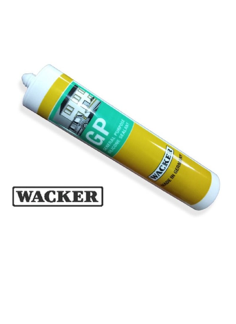 WACKER Silicone Sealant General Purpose GP  Beige 280ml  Wacker Germany  - Image 1