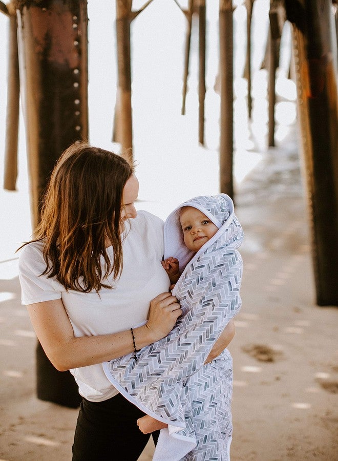 Copper Pearl منشفة استحمام بغطاء من النحاس اللؤلؤي - مناشف أطفال مصنوعة من قماش محبوك/تيري مع غطاء، جيوب، وتصاميم رائعة - مثالية كهدية ولجعل وقت الاستحمام ممتع - منشفة استحمام للأطفال، ألتّا - Image 4