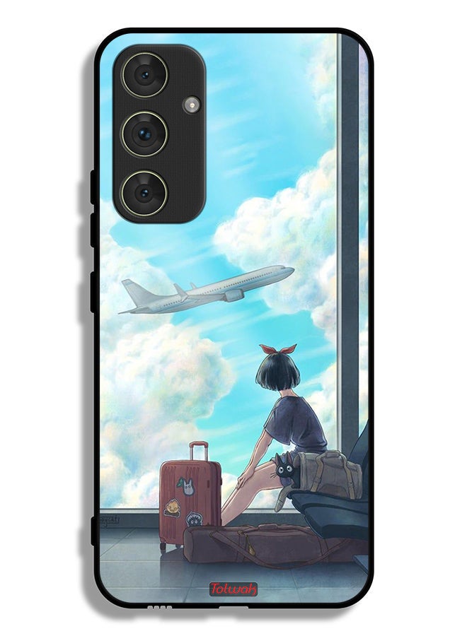 Tolwak غطاء حماية لهاتف Samsung Galaxy A54 5G برسومات فنية للسفر - Image 1