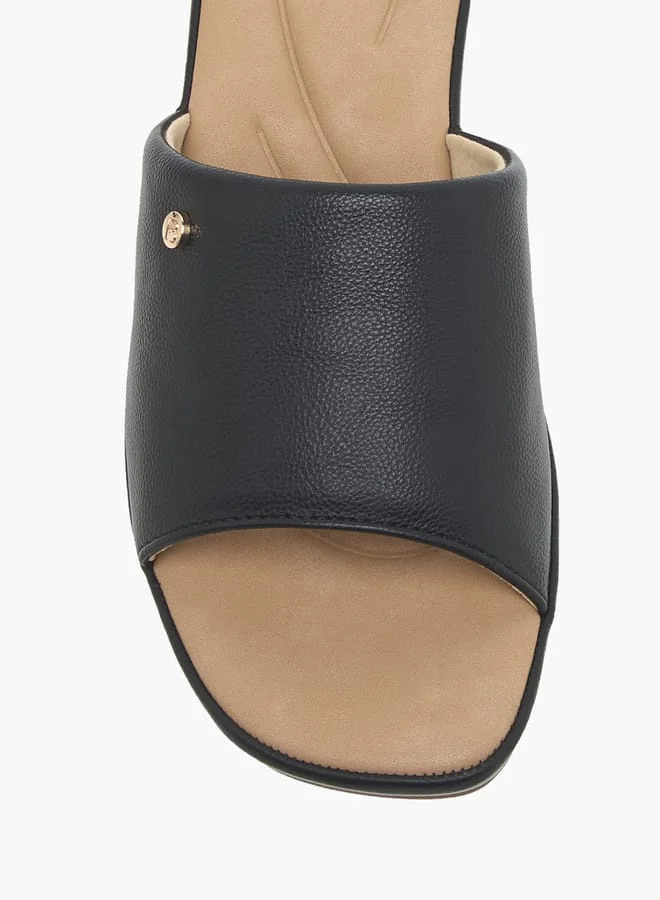 Flora Bella By Shoexpress Women's Solid Slip-On Sandals with Wedge Heels