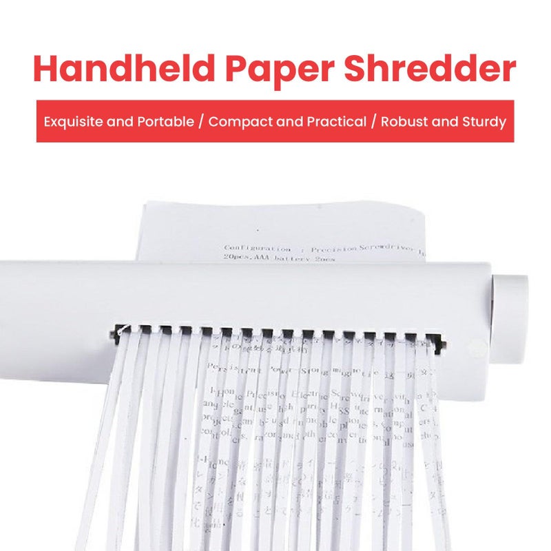 Portable Mini Hand Shredder Manual Document Shredder Small Paper Shredder For A4 A6 Sheets Space Saving Design No Electricity Needed - Image 5