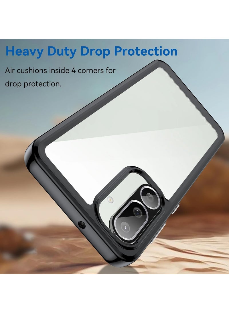 general Clear Case Compatible with Samsung Galaxy M56/F56 5G, Hard Acrylic Clear Back Cover Soft TPU Edge Thickened Drop and Shock Resistant Back Cover - Image 3