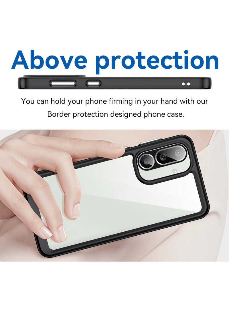 general Clear Case Compatible with Samsung Galaxy M56/F56 5G, Hard Acrylic Clear Back Cover Soft TPU Edge Thickened Drop and Shock Resistant Back Cover - Image 4