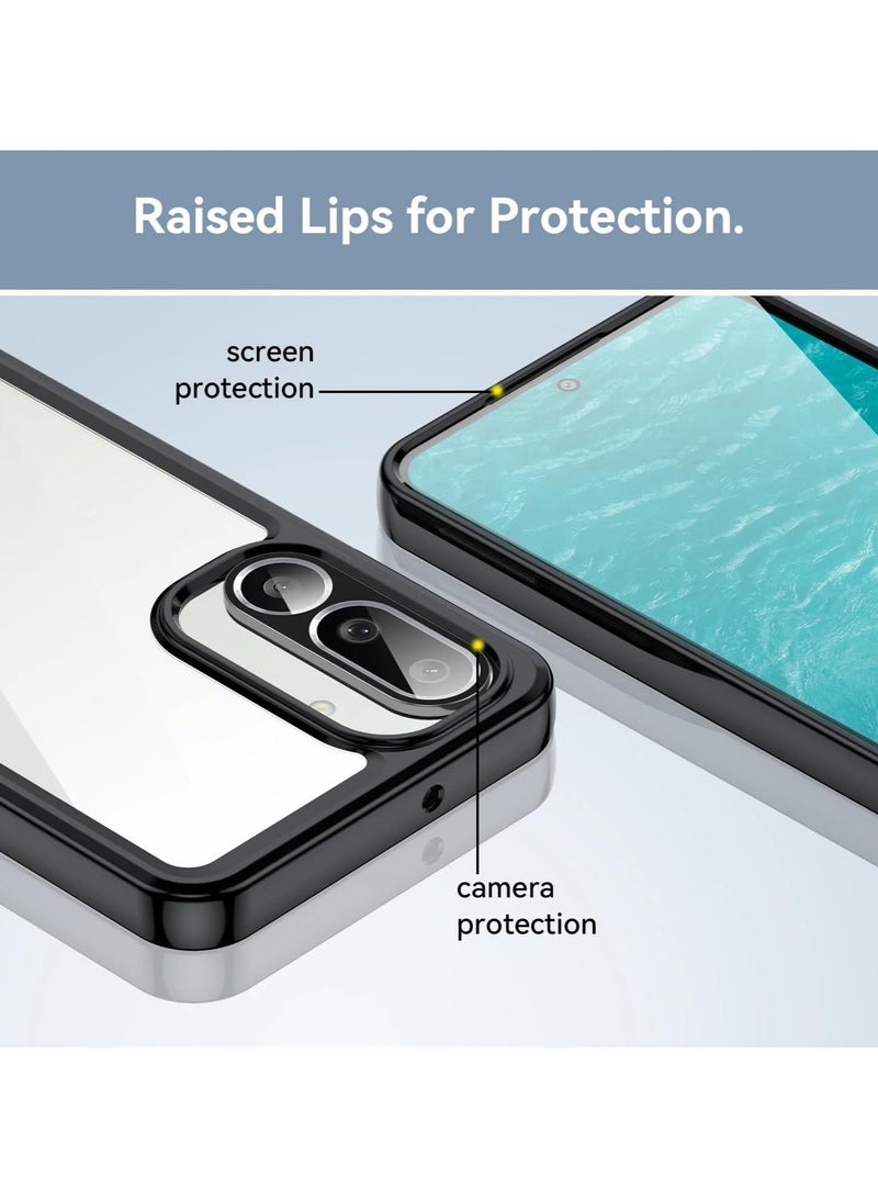 general Clear Case Compatible with Samsung Galaxy M56/F56 5G, Hard Acrylic Clear Back Cover Soft TPU Edge Thickened Drop and Shock Resistant Back Cover - Image 5