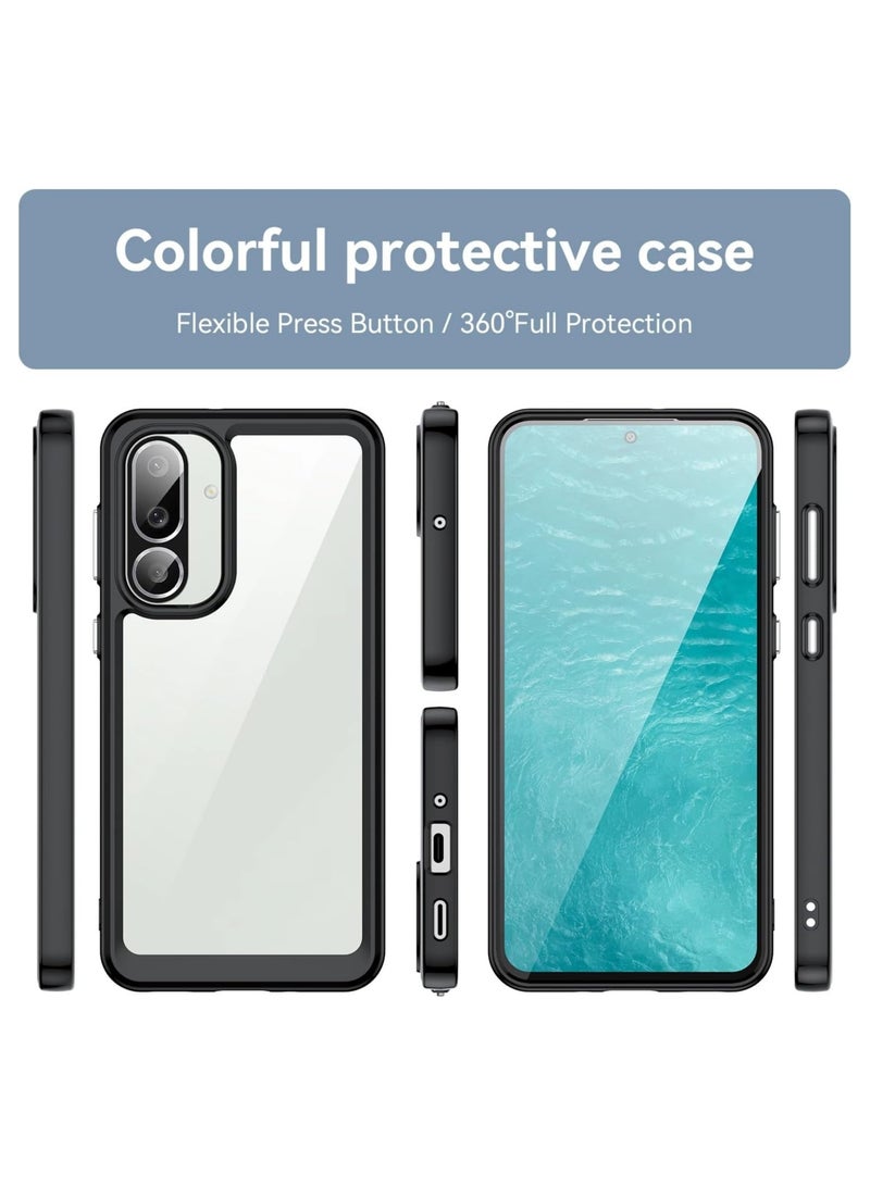 general Clear Case Compatible with Samsung Galaxy M56/F56 5G, Hard Acrylic Clear Back Cover Soft TPU Edge Thickened Drop and Shock Resistant Back Cover - Image 2