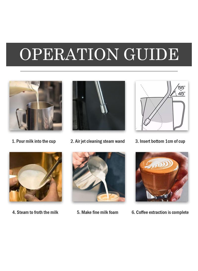 Coffee Maker Steam N3&4 Hole Nozzle, 304 Stainless Steel Steam Wand Milk Foam Spout with Multiple Holes Steam Wand Tip for Breville 8 Series Espresso Machine Steam Wand Tip Part Replacement