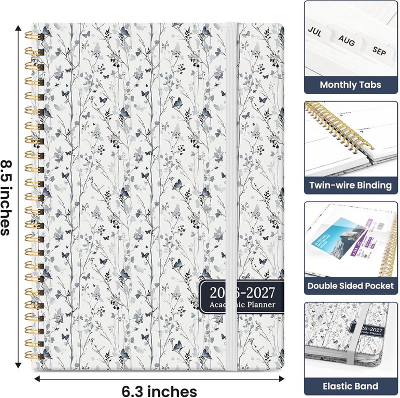 Taja Planner 2026-2027, Academic Year Weekly and Monthly Calender Planner, from Jul 2026 - Jun 2027, Spiral Bound School Planning Book, Perfect for Teacher, Student, Women & Men, A5 (6.3" x 8.5 - Image 4