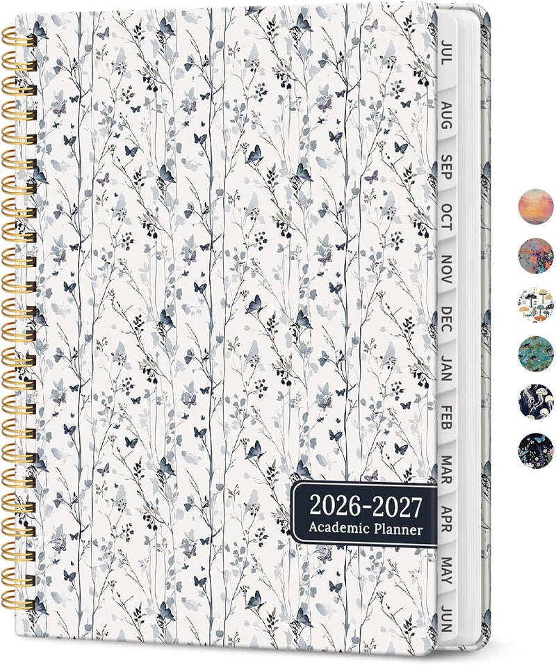 Taja Planner 2026-2027, Academic Year Weekly and Monthly Calender Planner, from Jul 2026 - Jun 2027, Spiral Bound School Planning Book, Perfect for Teacher, Student, Women & Men, A5 (6.3" x 8.5 - Image 1