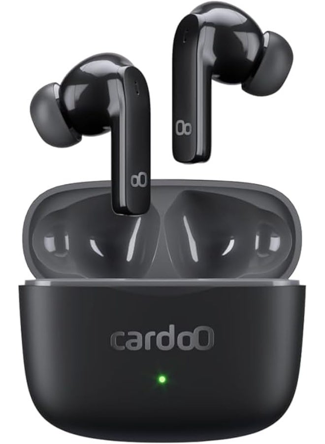 cardoo Cardo True Wireless Noise Cancelling Earbuds - In-Ear Multi-Connection Bluetooth 5.3 - Black Wireless Earbuds - Image 1