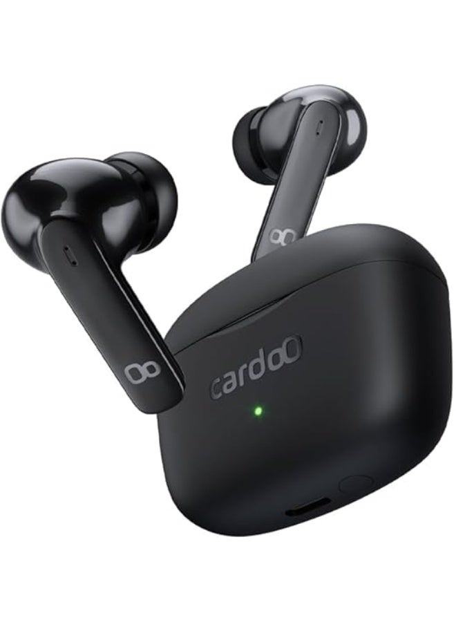cardoo Cardo True Wireless Noise Cancelling Earbuds - In-Ear Multi-Connection Bluetooth 5.3 - Black Wireless Earbuds - Image 2