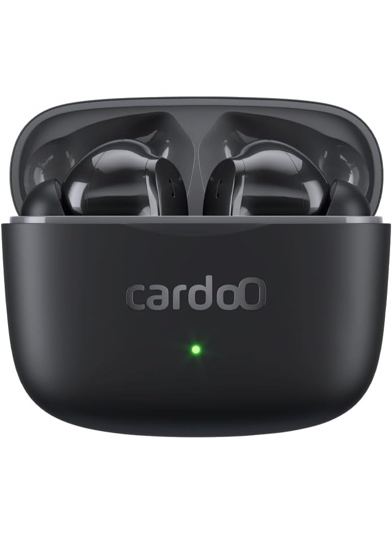 cardoo Cardo True Wireless Noise Cancelling Earbuds - In-Ear Multi-Connection Bluetooth 5.3 - Black Wireless Earbuds - Image 4