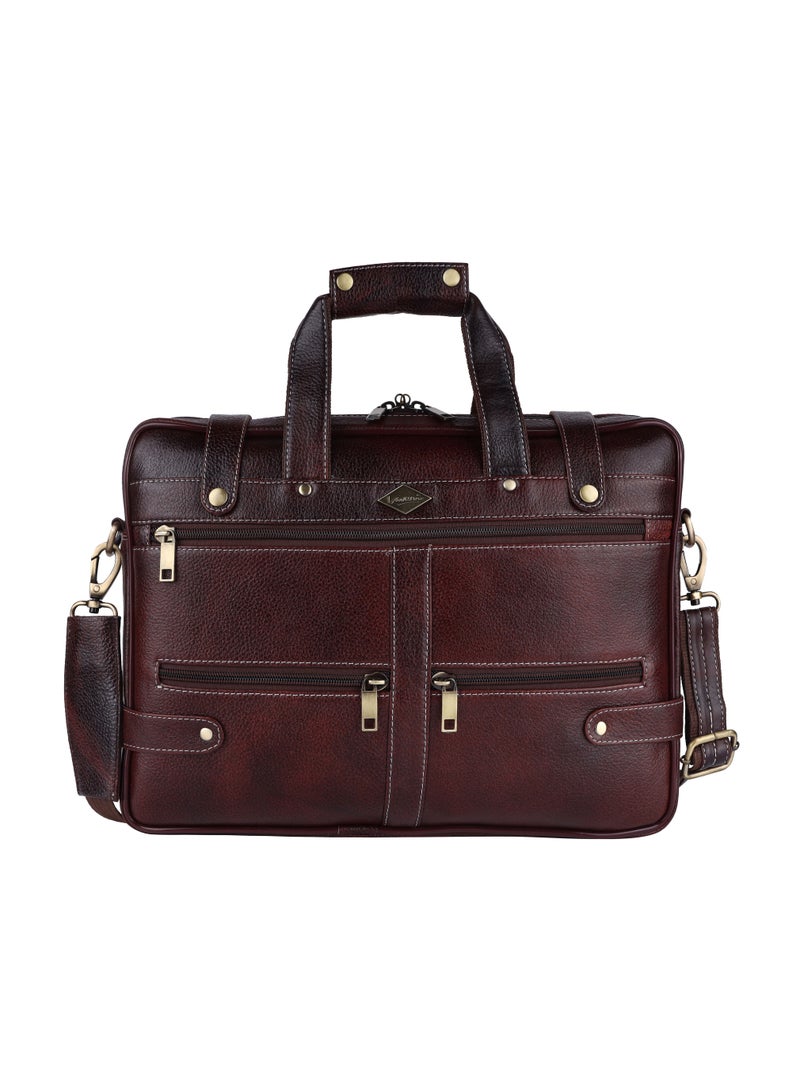LAVERI LEATHER Genuine Leather Office And Travel Document Laptop bag Style Code 422  - Image 1