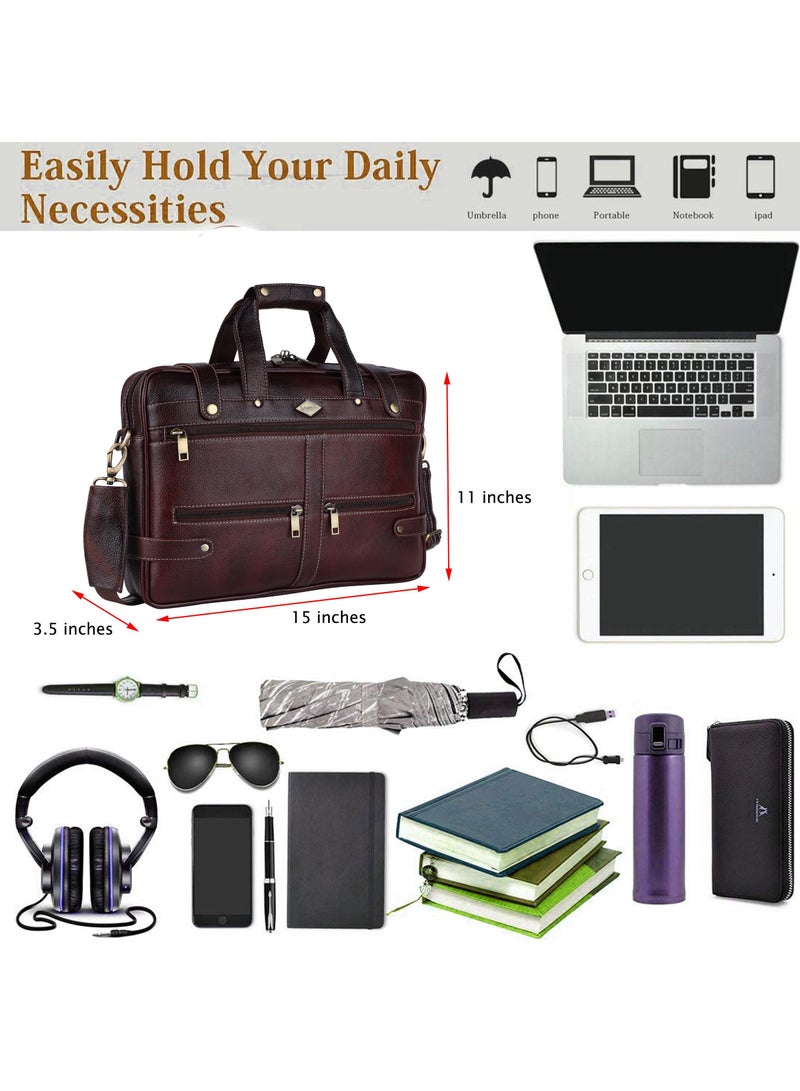 LAVERI LEATHER Genuine Leather Office And Travel Document Laptop bag Style Code 422  - Image 2