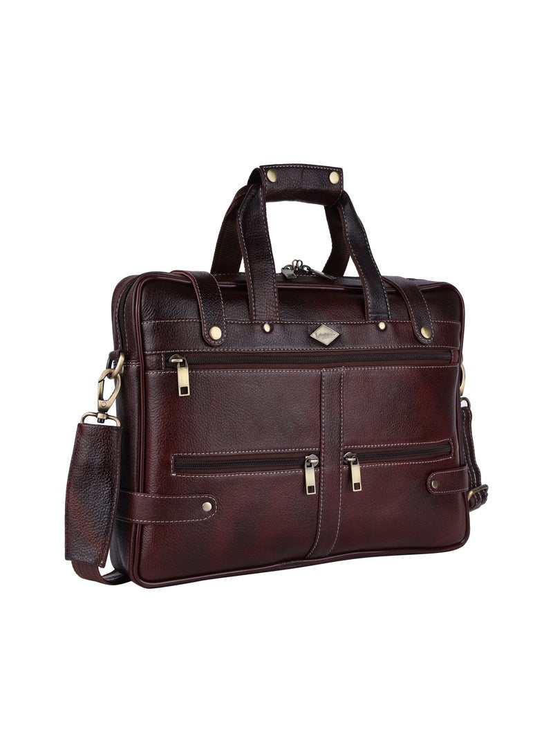 LAVERI LEATHER Genuine Leather Office And Travel Document Laptop bag Style Code 422  - Image 5