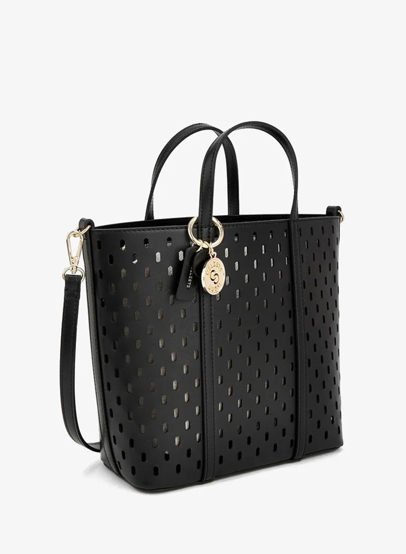 Celeste BLACK Cutout Detail Tote Bag With Pouch for Women | Best Price UAE