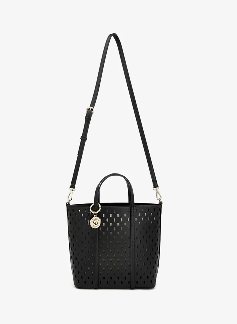 Celeste BLACK Cutout Detail Tote Bag With Pouch for Women | Best Price UAE