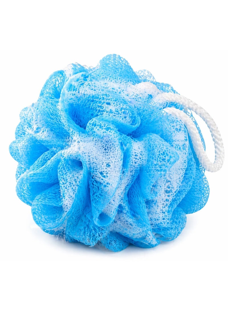 Bath Kit Set with Loofah Back Scrubber, Blue Bath Sponge, Pumice Stone, Wooden Hair Brush, and Exfoliating Sponge Full Kit. Shower kit for women/men/Kids. Perfect for Gifting - Image 4